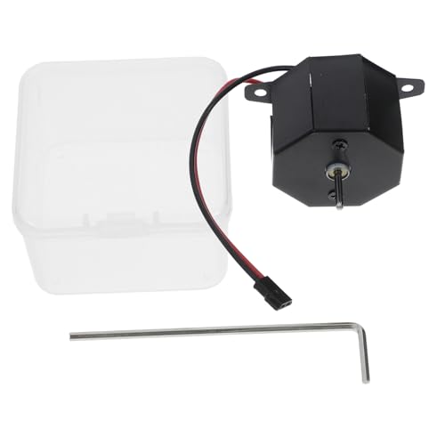 Kisangel Motor de ventilador con alimentación térmica accesorios de chimenea horno eléctrico enjuague de la cocina ventilador de chimenea calentadores de bujías planchar Negro