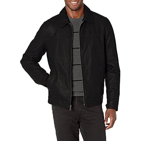 Tommy Hilfiger Men's Classic Faux Leather Jacket Cover
