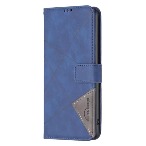 WOWUDI Funda para Huawei Honor 9A,con Tapa de Piel sintética, magnética,Tarjetero y Suporte,Capa Plegable Cartera, Flip Phone Cover Case-Azul