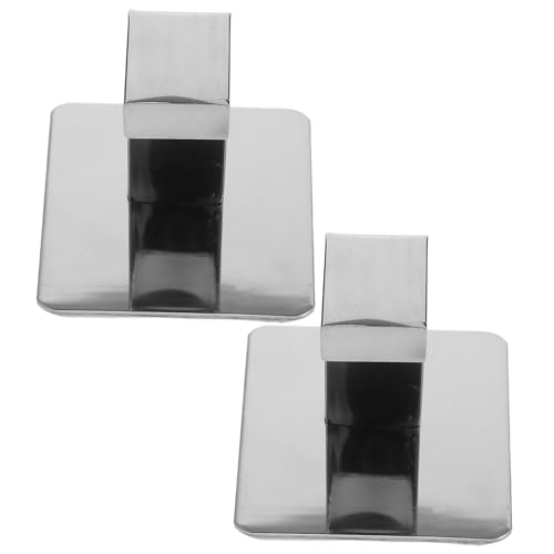 NUOLUX 2個ステンレス製壁掛け毛巾フック 自粘式鏡面仕上げで浴室 キッチン 衣?に 耐腐食 簡単掃除可能な収納フック バッグ コート スポン