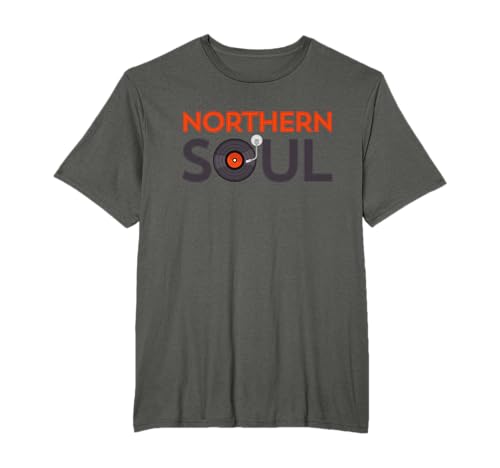 Punks & Skins Ltd - Camiseta Northern Soul - Hombre - Gris - Talla S - Manga Larga - Northern - Retro - Tribal - Camisa