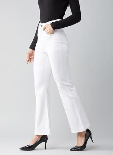 Image of ADBUCKS Women's Wide Leg Fit Mid Rise Bootcut Jeans Bell Bottom Jeans II Wide Leg