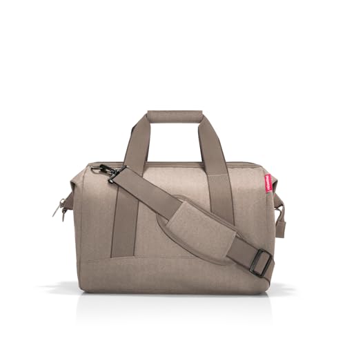 reisenthel Allrounder M herringbone mokka Vielfältige Doktortasche zum Reisen für die Arbeit oder Freizeit Mit funktional-stylischem Design