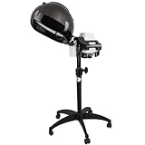 Professional Standing Hooded Hair Steamer for deep Scalp Conditioning,Adjustable time and Temperature Settings with Dry-Run Protection,Salon Station spa Equipment,Suitable for Home and Barbershop use