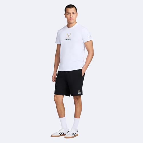 Image of Messi Men's Lifestyle Shorts with Drawstring Closure, Comfortable Fit
