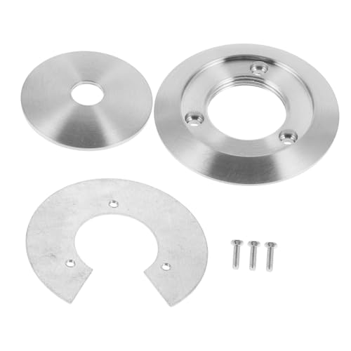 PENIKOKO Set 3 Pezzi Paralume in Vetro Sfera Anelli Di Montaggio in Metallo e Guarnizione Per Paralume, Accessori Fissaggio Lampada E14 E27, Compatibile Illuminazione Domestica e Commerciale