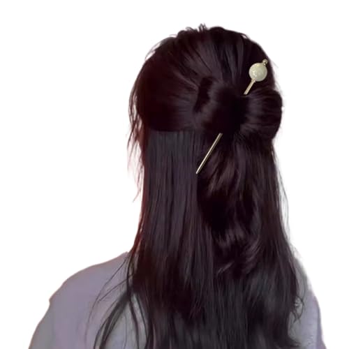 karonpeln かんざし 普段使い 簪 一本挿し とんぼ玉 ガラス玉風 ヘアスティック ヘアアクセサリー シンプル モダン レディース 着物 成人式 七五三 振袖 和服 和装 浴衣 留袖 花火大会 お正月に 結婚式 卒業式 (1個)