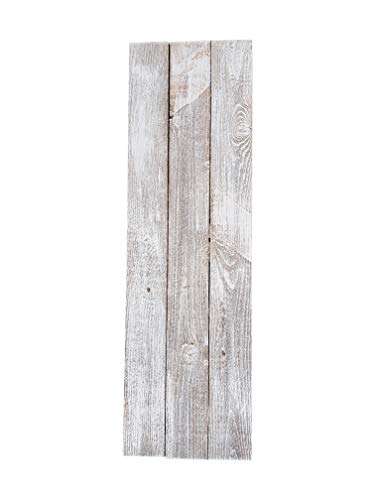 DIY Blank Rustic Weathered Wood Sign (Whitewash, 11"x48")