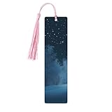 Taille : la taille de chaque marque-page en bois de style chinois est de 16 x 2,8 cm. La taille appropriée peut répondre à votre usage quotidien. Chaque marque-page exquis Winter Wonderland est équipé d'un pendentif à pompon, élégant et beau