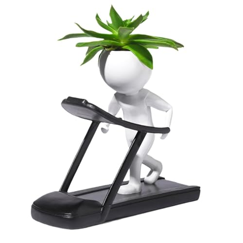 Pot de fleurs créatif figurine décorative pour tapis roulant - 5
