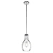 Kichler Everly 13.75" 1 Light Hour Glass Pendant Clear Glass Chrome