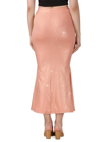 Image of Mehrang Shimmer Lycra Saree Shapewear Petticoat for Women, Cotton Blended,Petticoat,Skirts for Women,Shape Wear Dress for Saree
