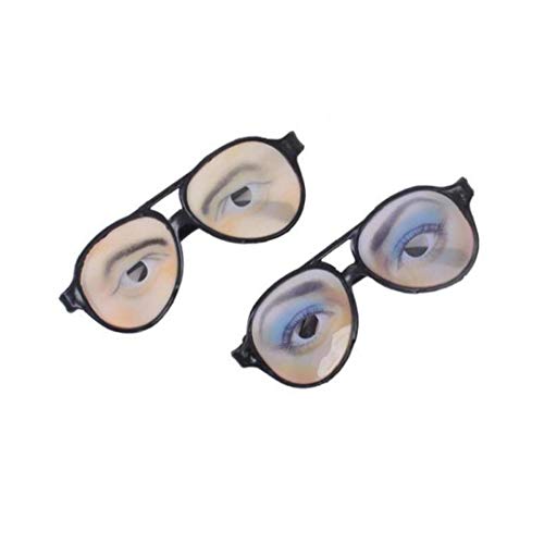Trick Toy Mujer Hombre Ojos Gafas de Broma Fiesta de la Lente...