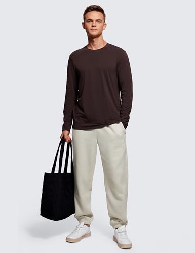 CRZ YOGA Mens Long Sleeve Basic Shirts Moisture Wicking Workout Tops Casual Crewneck Comfort T-Shirt3