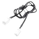ARMYJY Câble adaptateur auxiliaire 8 broches vers 4 broches pour autoradio Nissan - 100 cm - Noir ABS - Prise radio - Câble de connexion compatible avec les modèles Nissan