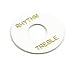 Rhythm/Treble Guitar Switchwasher White/Gold RT-2
