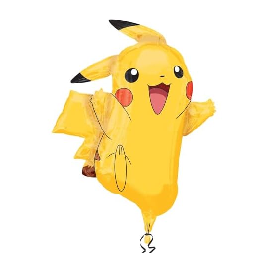 Amscan International 2946001- Globo de Pikachu, de los Pokémon, tamaño XL, 62 x 78 cm