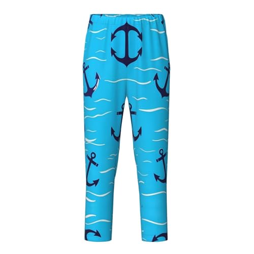 Pajama Pants Pajama Bottoms with Elastic Waistband Sleepwear Lounge PantsAnchor