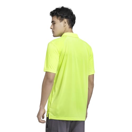 Image of adidas Men's Polyester Geometric Regular Fit Polo Shirt