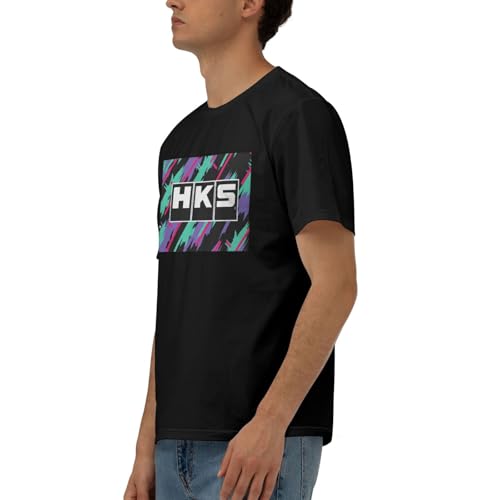 Hks Japanese Aftermarked Car Parts T-Shirt Men's Classic Basic Homecoming Basic Spring Short Sleeve Tops3
