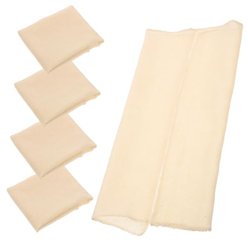 LOEFLIFA 5 piezas Paño de Queso Algodón Reutilizable Muselina con Dobladillo para Colar Tofu Yogur y Cocina