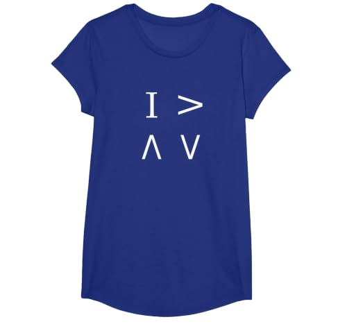 I Am Greater Than My Highs and Lows Power T-Shirt, Girls, Royal Blue, X-Small