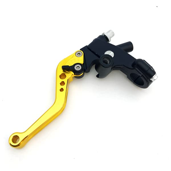 Levier d'embrayage moto 22mm gold aux finitions soignées pour guidon 7/8