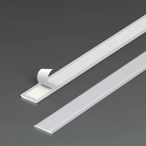 NuoNxuo 見切り材 アルミ 床のフローリング材 幅12mm 15mm 20mm 35mm 60mm アルミ合金製 ディングエッジバンディングストリップ 環境に優しい 耐候性 防水性 ドアバーエッジトリム お手入れ簡単 長さ90cmx3点(F,幅35m