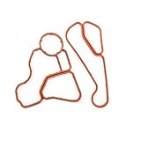 AMCC Engine Oil Cooler Gasket Set Replacement Enhanced Version Suitable for BMW All Models E60 E90 F18 F30 N20 N52 N54 N55 Engine Oil Filter Housing Gasket 2.0L 3.0L Set of：11428637820&11428637821