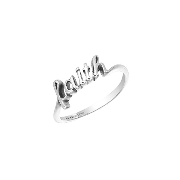 Boma-Jewelry-Sterling-Silver-Faith-Script-Ring Boma Jewelry Sterling Silver Faith Script Ring, Size 9