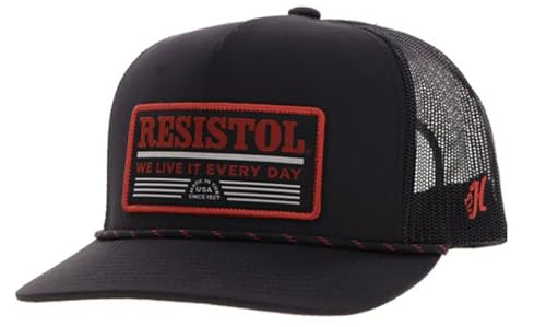 Gorra Trucker Hooey Resistol con parche negro miniatura 1