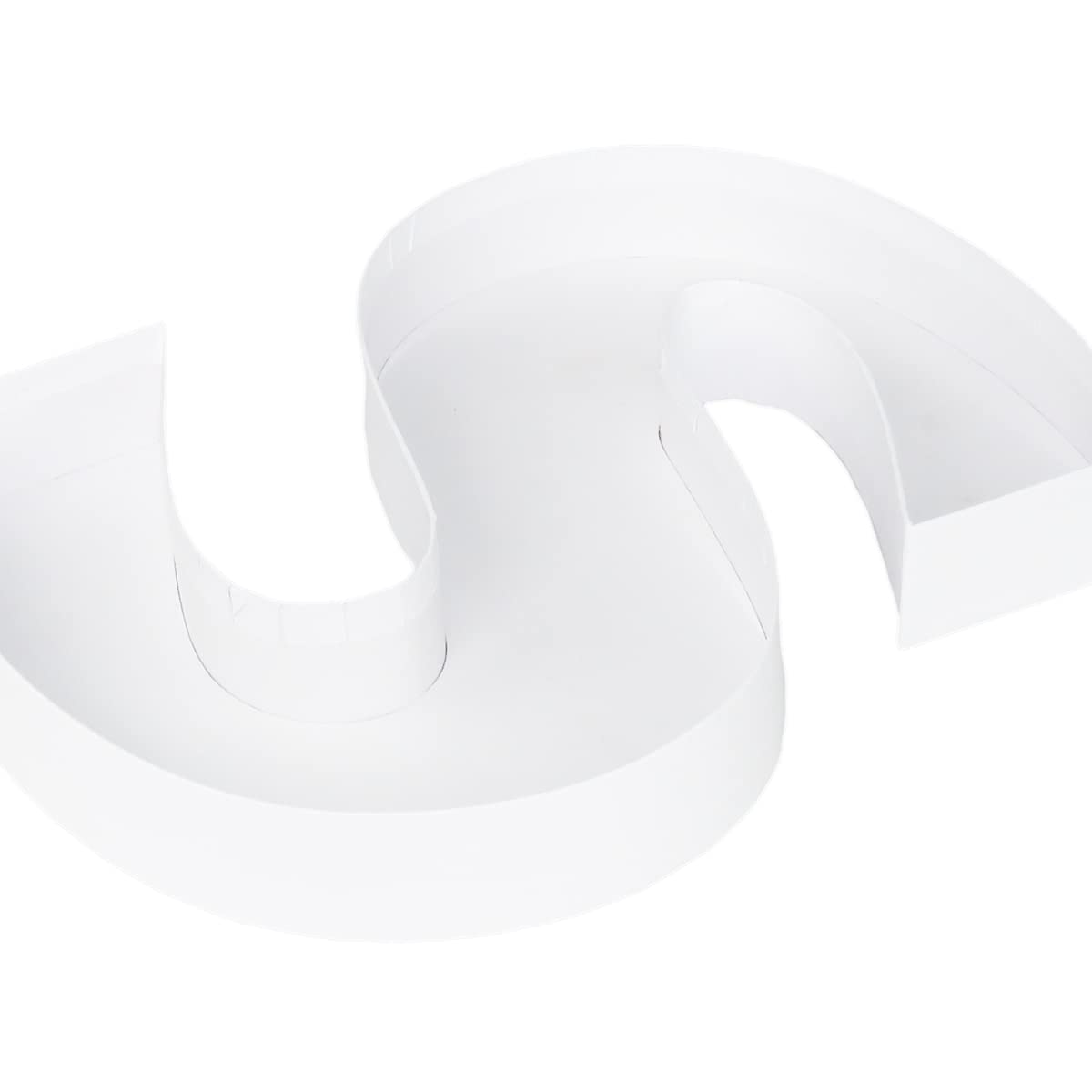WENPACK Scatola di cartone riempibile a forma di lettere e numeri, 30,5 cm, con coperchio trasparente, per dolci e salumi al pascolo (S)