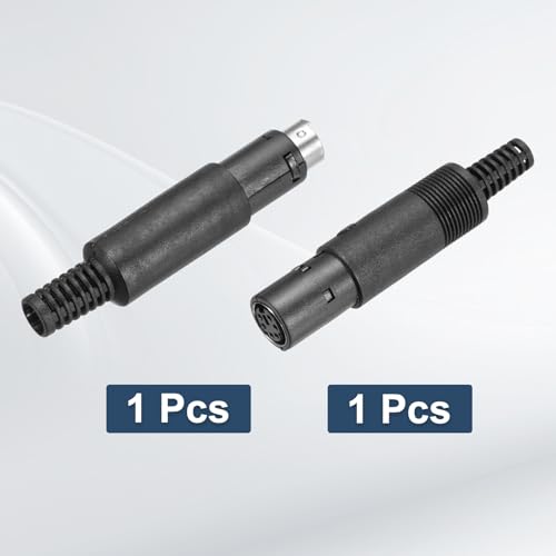 Set 2 Conectores Socket S-Video DIN Mini 6 Pines miniatura 3