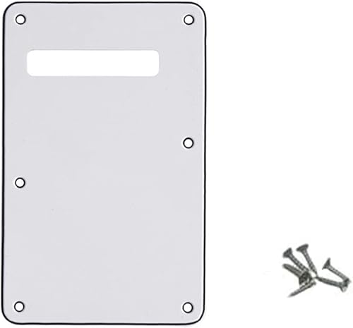 Miniatura 8 de ROLIZO Pickguard Tremolo - Placa trasera estándar para guitarra Stratocaster, fabricada en Estados Unidos, perla envejecida