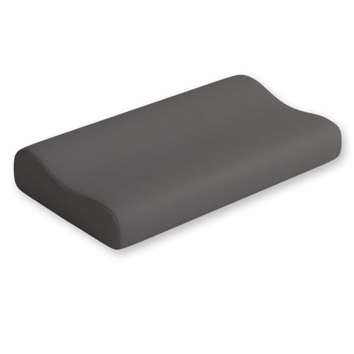 Kmhesvi Kissenbezüge für Nackenkissen Stretch-Bezug für Nackenkissen und Kontur Gedächtnisschaum Kissen Latex Cervical Kissen Atmungsaktiv Waschbar (50 x 30 x 10/7 cm Kohlschwarz)