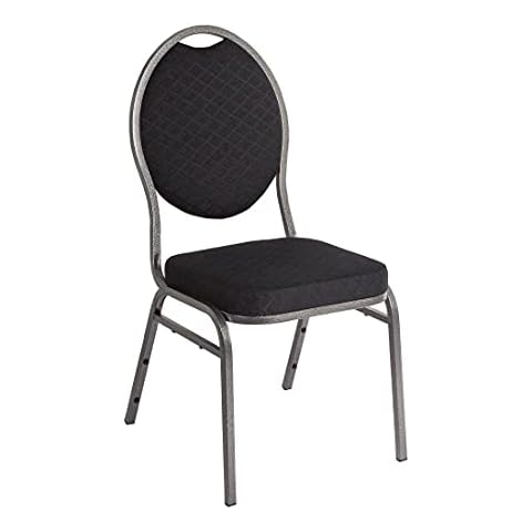 Bolero Oval Back Banquet Chair Black Cover