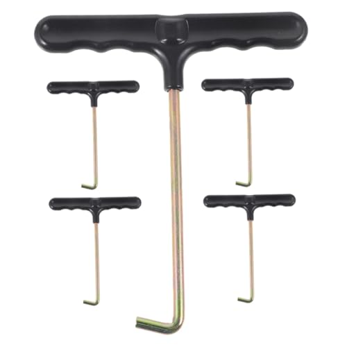 BESPORTBLE Lace Tightening Tool T-shaped Shoelace Puller Hooks Portable Shoelace Pullers for Tighten up Shoes Sturdy Comfortable Grip