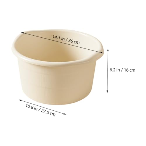 Bañera para pies de plástico Alipis color beige miniatura 2