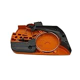 Cubierta lateral de embrague de cadena compatible con Husqvarna 445 450 repuestos de motosierra de jardín 544097902 544097901
