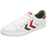 sneaker low herren schwarz Ideal für den Sommer Hummel Slimmer Stadil Low Sneaker weiß/grün, 41 EU - 7.5 UK - 8.5 US