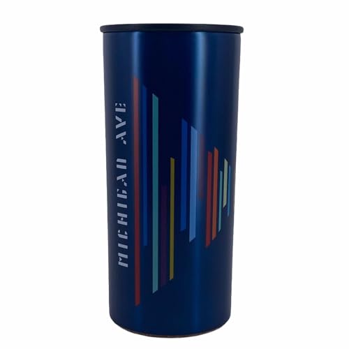 Starbucks Michigan Avenue Chicago Collectible Mug Carafe Coffee Roasters 2021 Stainless Steel Tumbler Coffee Cup, Navy, 10 fl. oz/296 ml