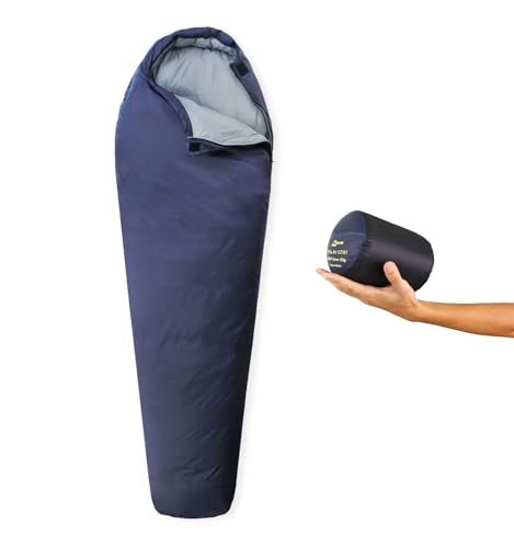 Ultra Compact Sleeping Bag for Summer and 3 season 700+ Fill Power Down, Ultra-Lightweight and PortableMummy Sleeping Bag, 6-20°C/3-15°C Sleep Sack for Hiking Traveling Camping Backpacking