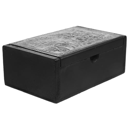 Kichvoe Wooden Recipe Card Holder and Storage Case Stylish Desktop Organizer for Business and Recipe Cards Wooden Design for Use