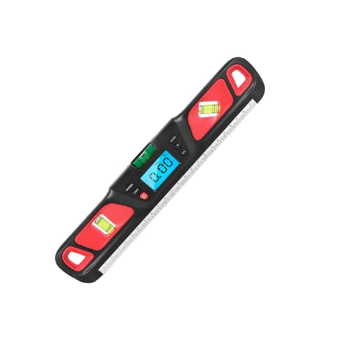 Niveau à bulle numérique horizontal et indicateur sonore rouge portable