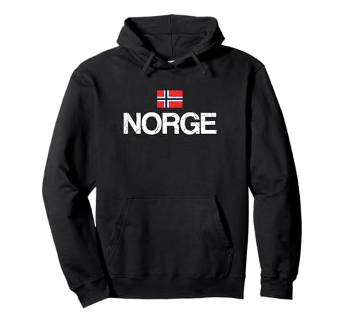 Norwegen Norwegische Flagge Pullover Hoodie