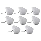 Gdfnmogo Almohadillas de microfibra para limpiador a vapor, paquete de 8 almohadillas de repuesto compatibles con mopas de vapor triangulares, paños de limpieza lavables para Vax, Vileda, Neo, Moolan