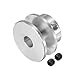 Kozelo Keilriemenscheibe - [6mm Bohrung x 22mm Außendurchmesser] Aluminiumlegierung V-Rillen-Antriebsscheibe für 3-5mm PU-Rundriemen für viele vorhandene Antriebskonstruktionen