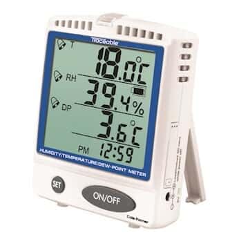 Traceable Digital Thermohygrometer with Dew Point and Memory Card
