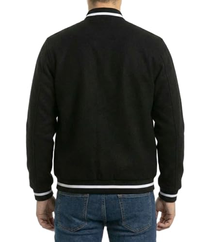 Image of Decrum Varsity Jacket Men - Casual High School Baseball Letterman Style Mens Bomber Jackets