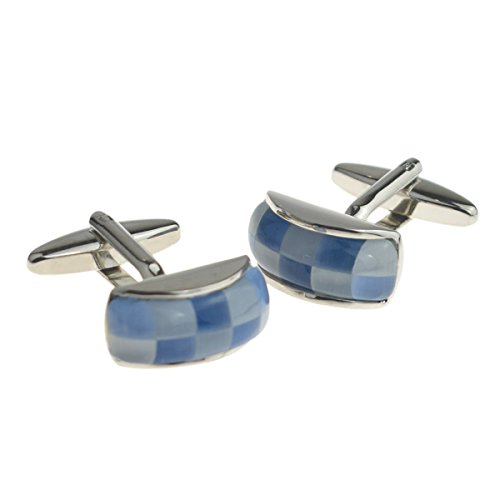 Mancuernillas Azules Redondas para Hombre RGT